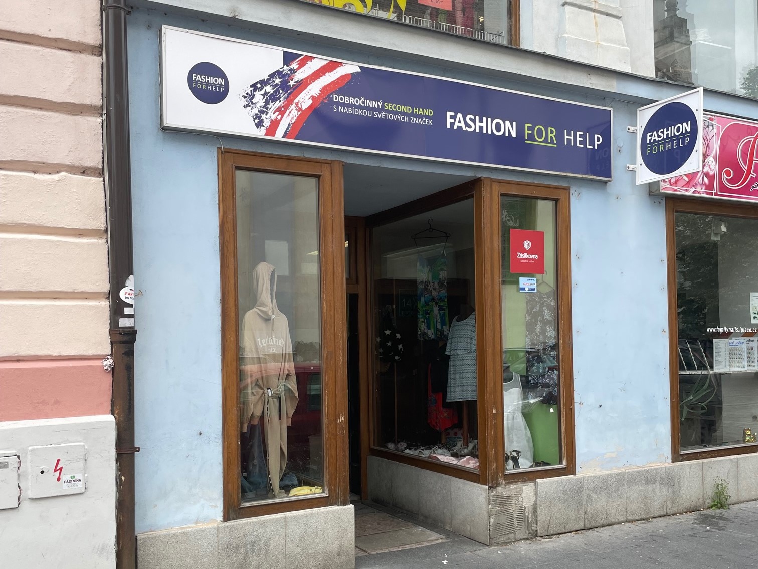 Prodejna Fashion for help v Českých Budějovicích